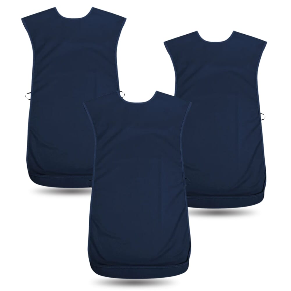 bibetta pro80 waterproof tabard bib navy large pack of 3