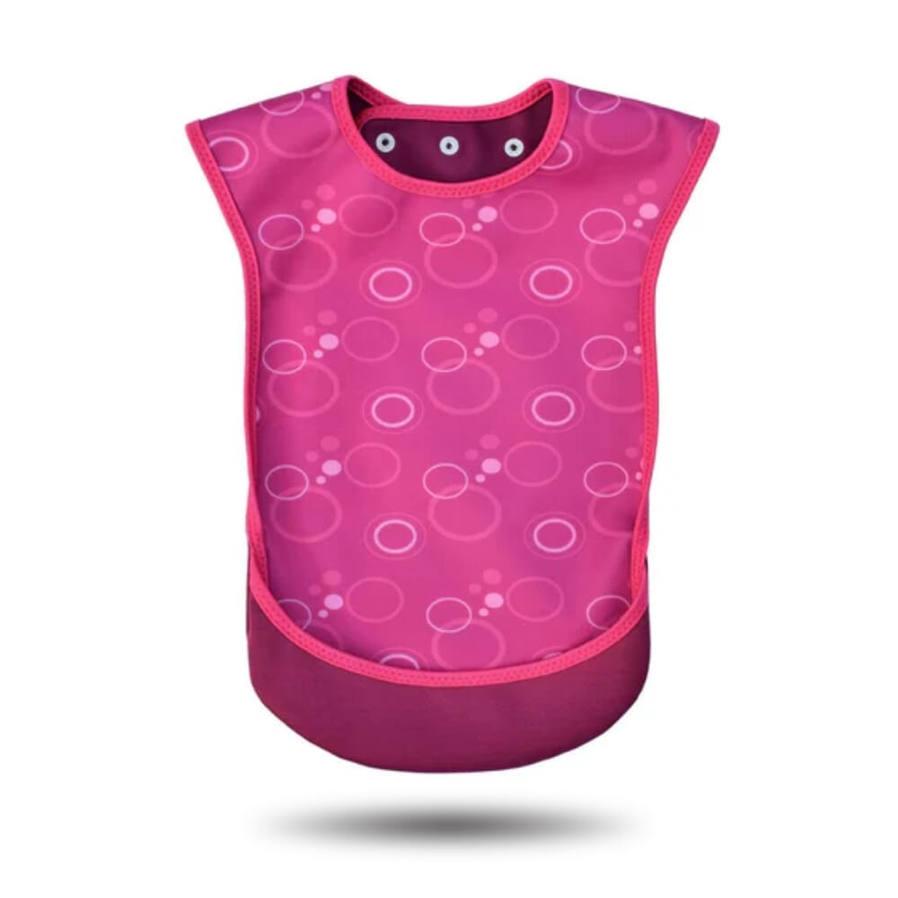 View Bibetta PRO80 Waterproof Tabard Bib Pink Bubbles Junior information