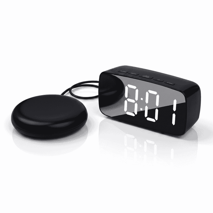 big digit clock with vibration alarm pad