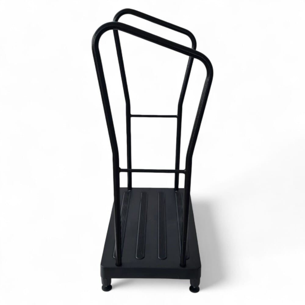 bigfoot half step outdoor step bigfoot with 2 handrails side view