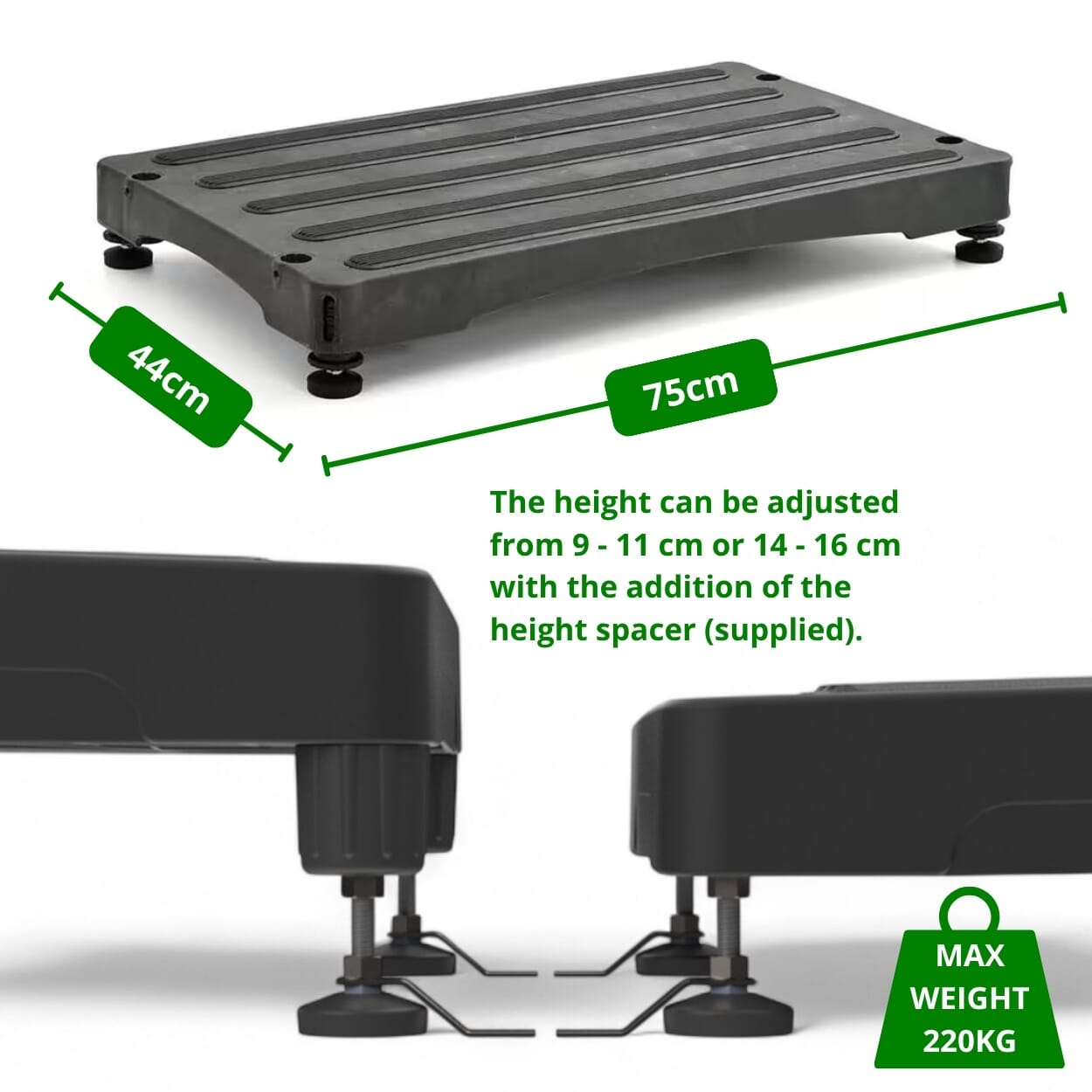 bigfoot half step outdoor step dimensions