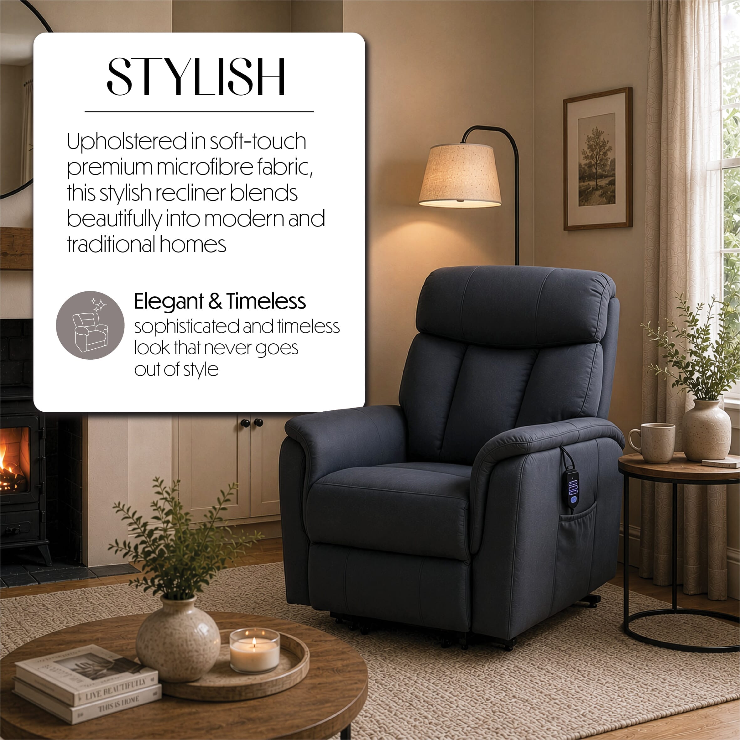 billingham dual motor riser recliner chair stylish