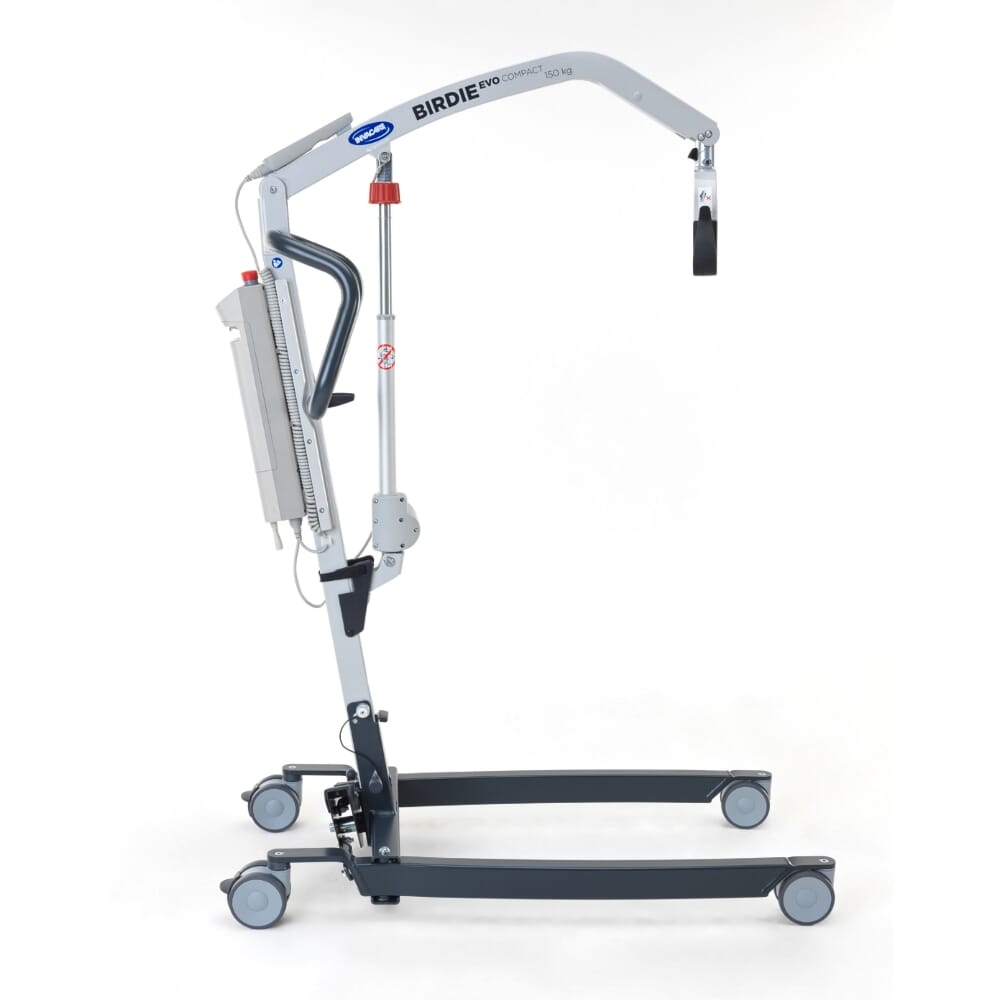 birdie evo compact folding mobile hoist side