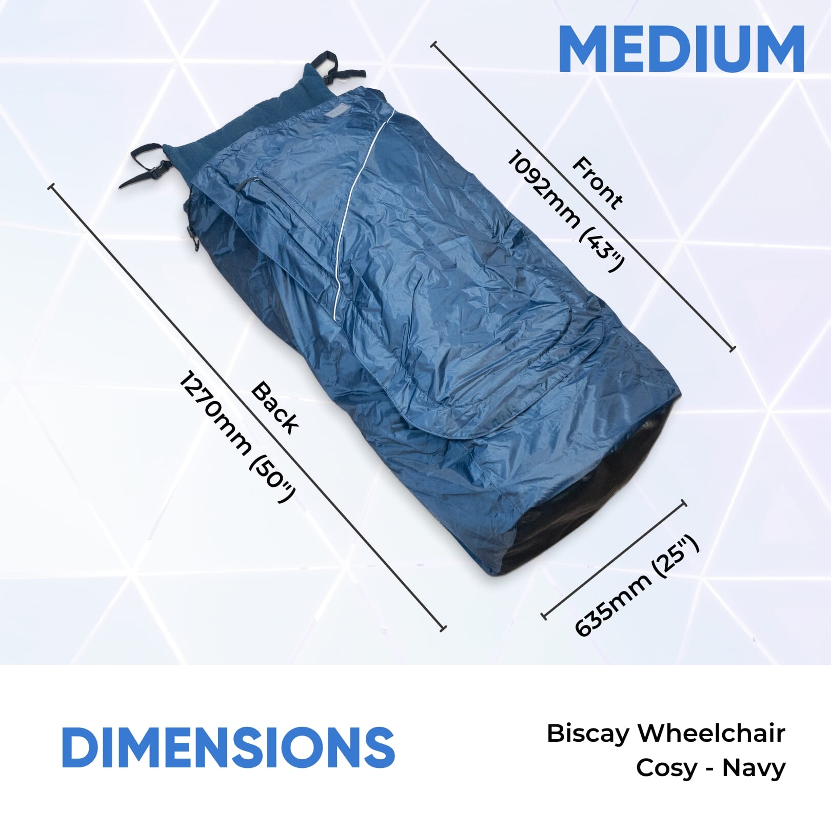 biscay deluxe wheelchair cosy medium dimensions