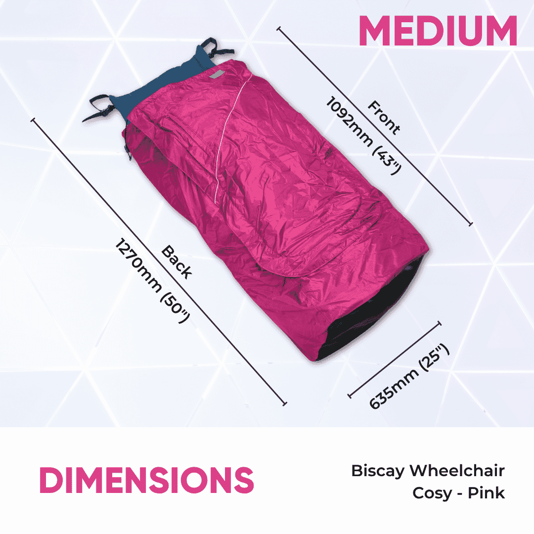 biscay deluxe wheelchair cosy pink dimensions medium