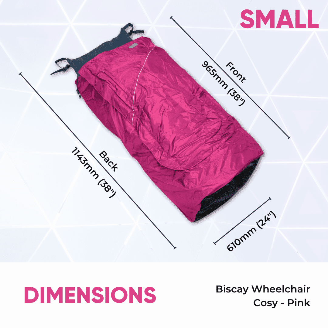 biscay deluxe wheelchair cosy pink dimensions small