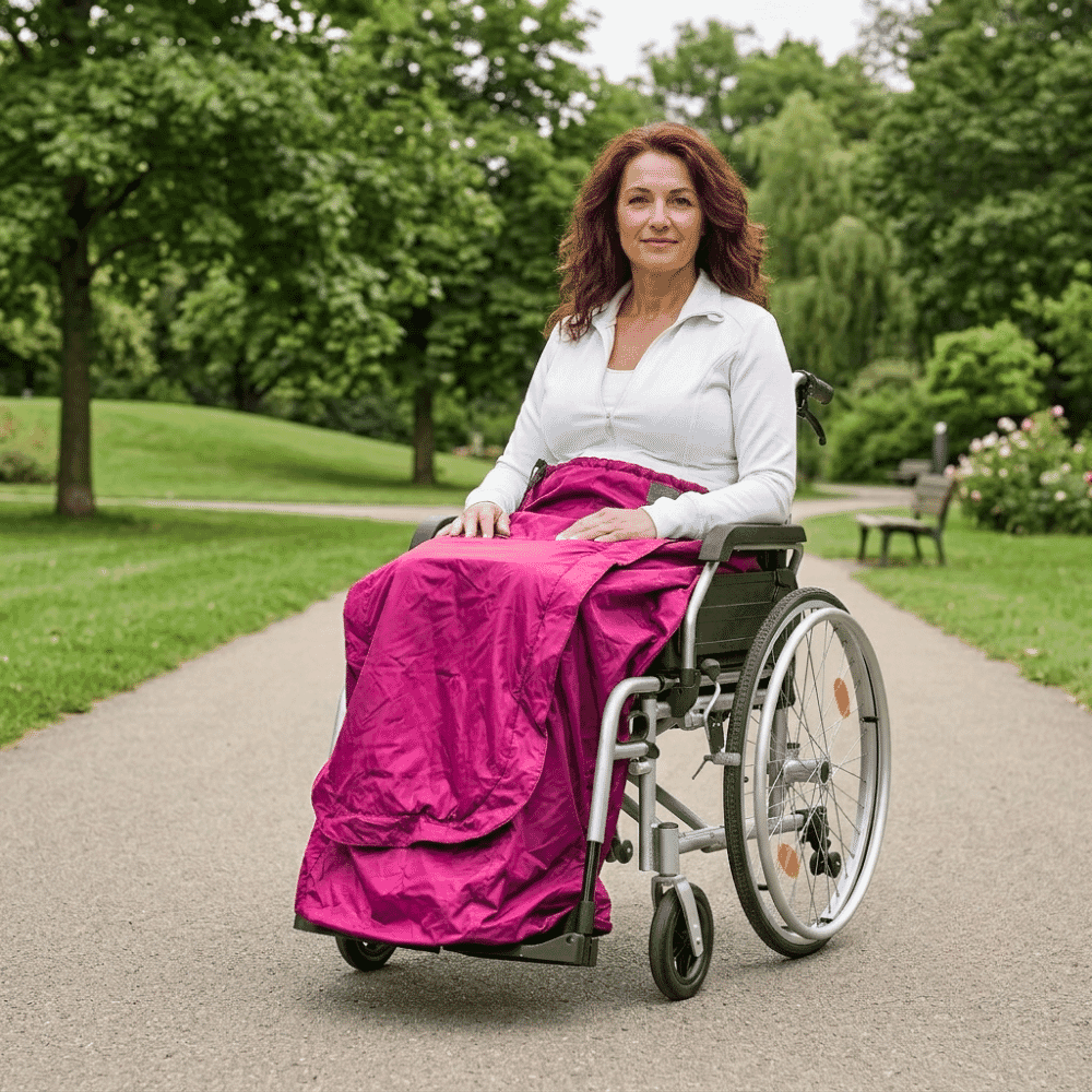 biscay deluxe wheelchair cosy pink lifestyle