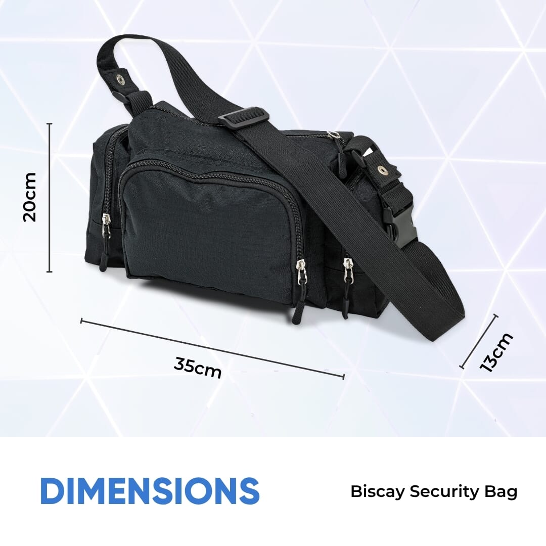 biscay security wheelchair bag dimensions