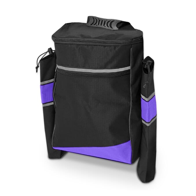 biscay wheelchair crutch bag purple