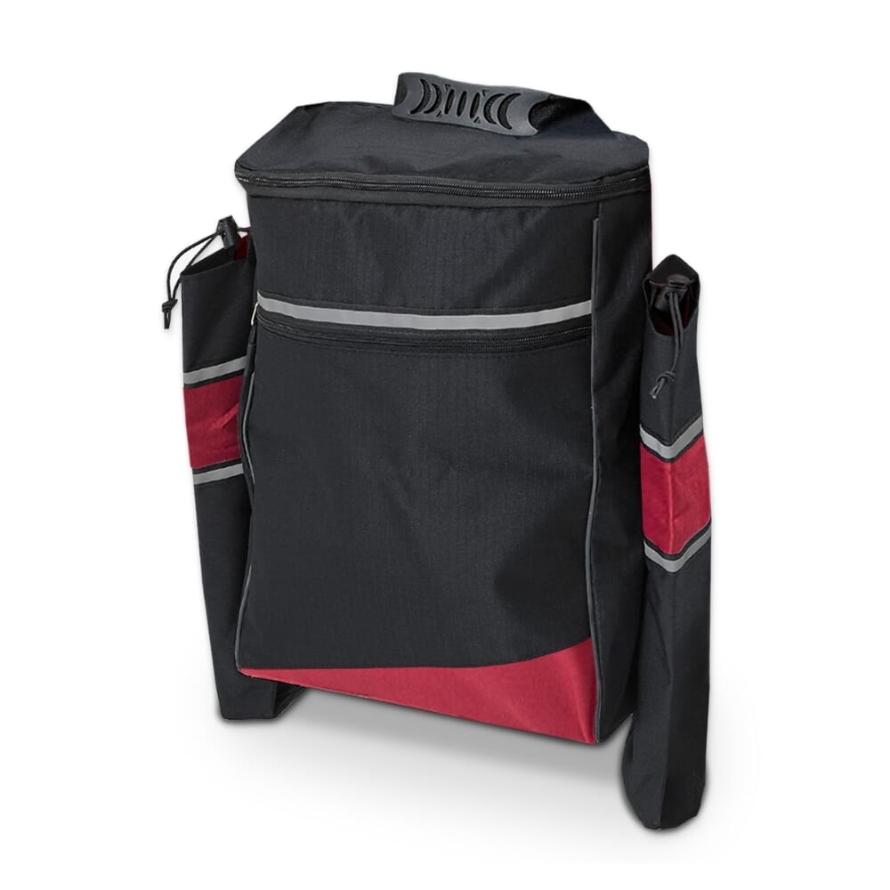 biscay wheelchair crutch bag red