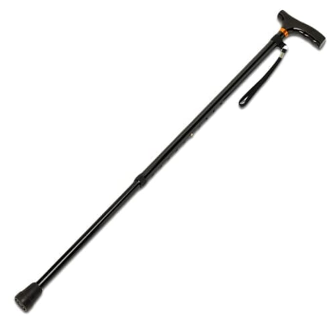 black adjustable walking stick