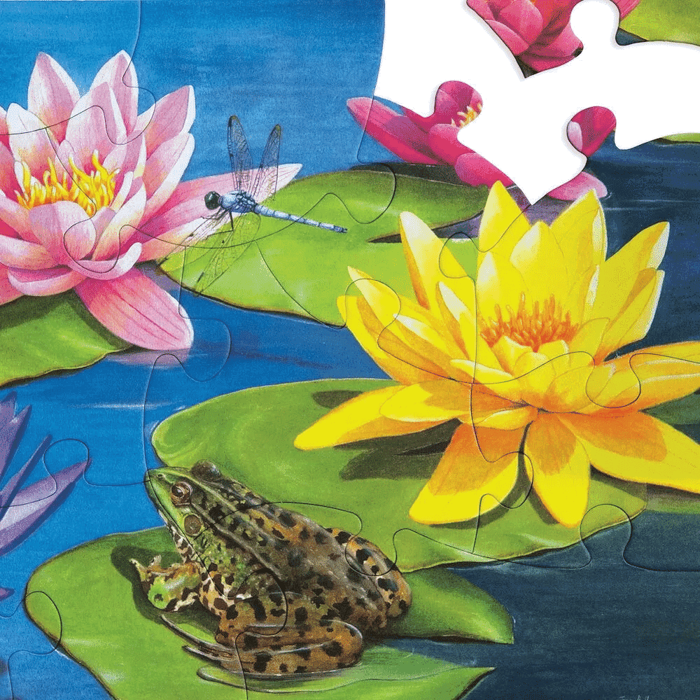 blooming lovely 13 piece puzzle lily pond 02