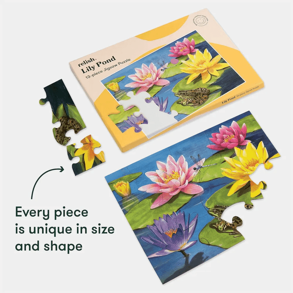 blooming lovely 13 piece puzzle lily pond 03