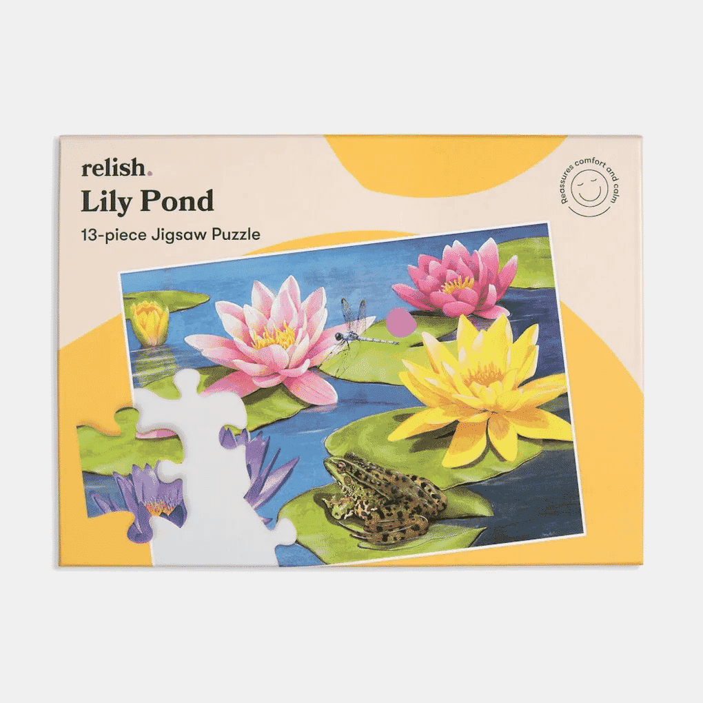 blooming lovely 13 piece puzzle lily pond
