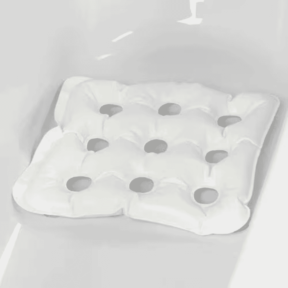 blow up bath cushion close up