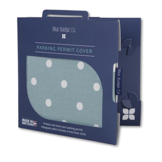 blue badge co permit holder aqua spotty