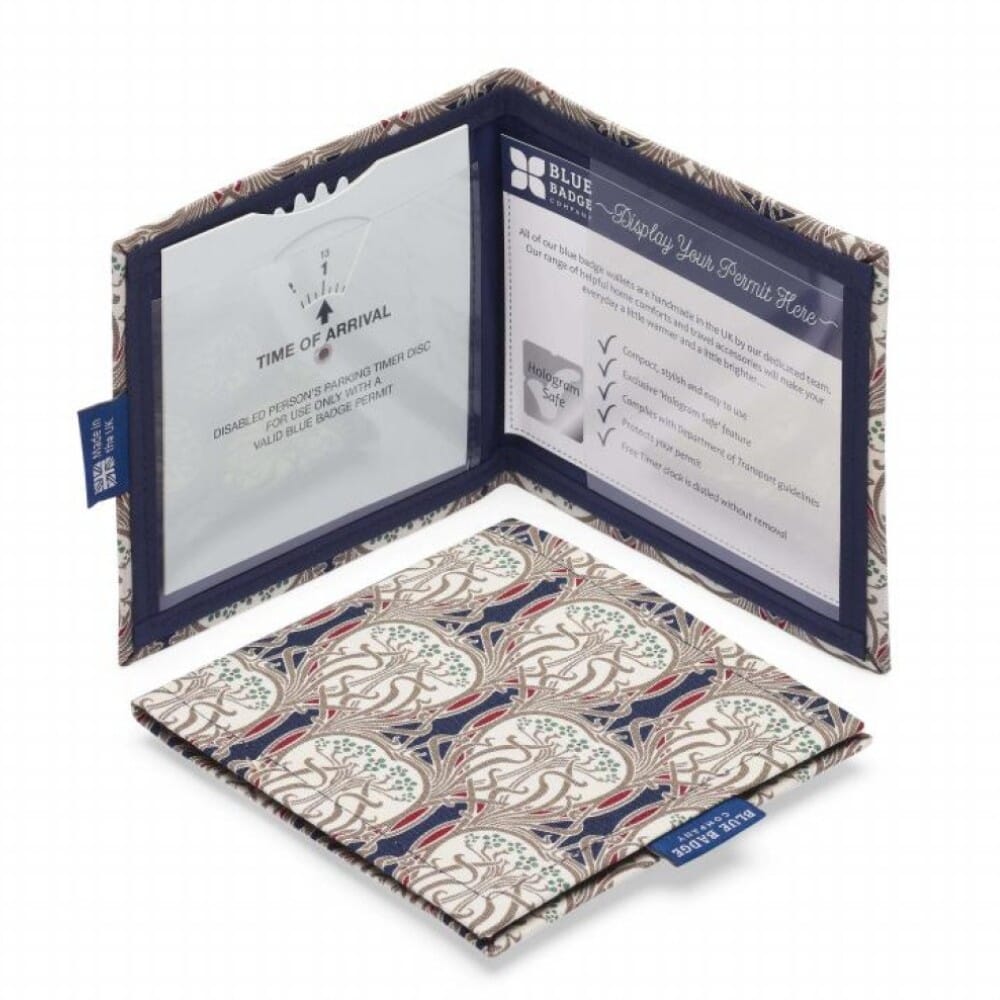 blue badge co permit holder art noveau open