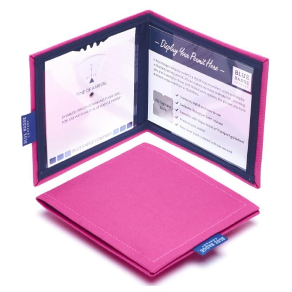 blue badge co permit holder pink open