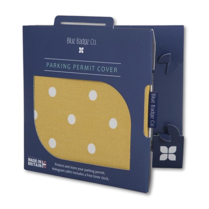 blue badge co permit holder yellow spotty