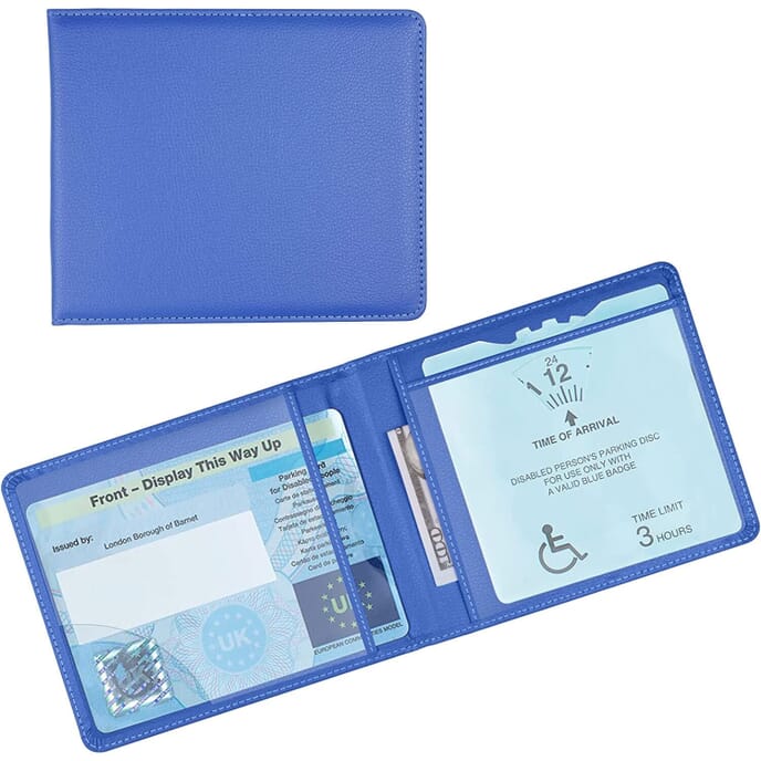 blue badge holder blue