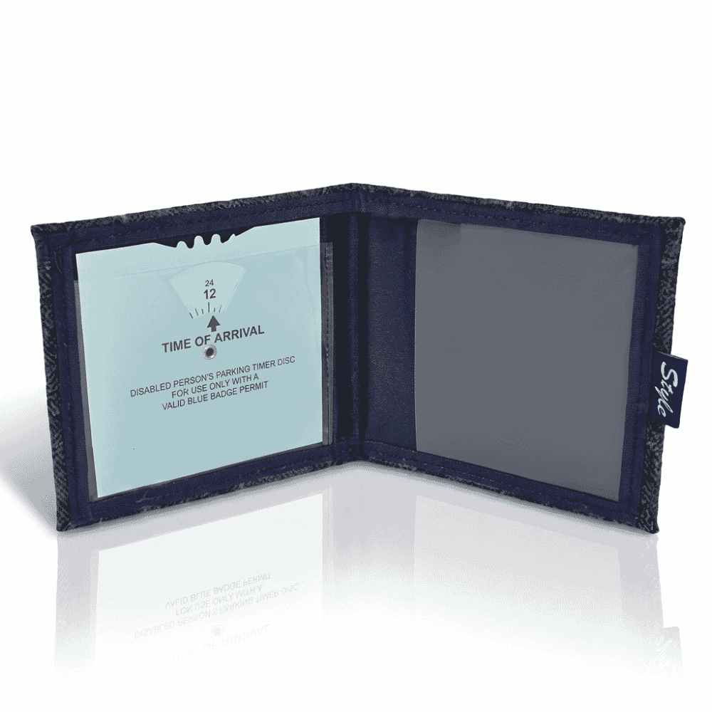 blue badge permit holder blue window open