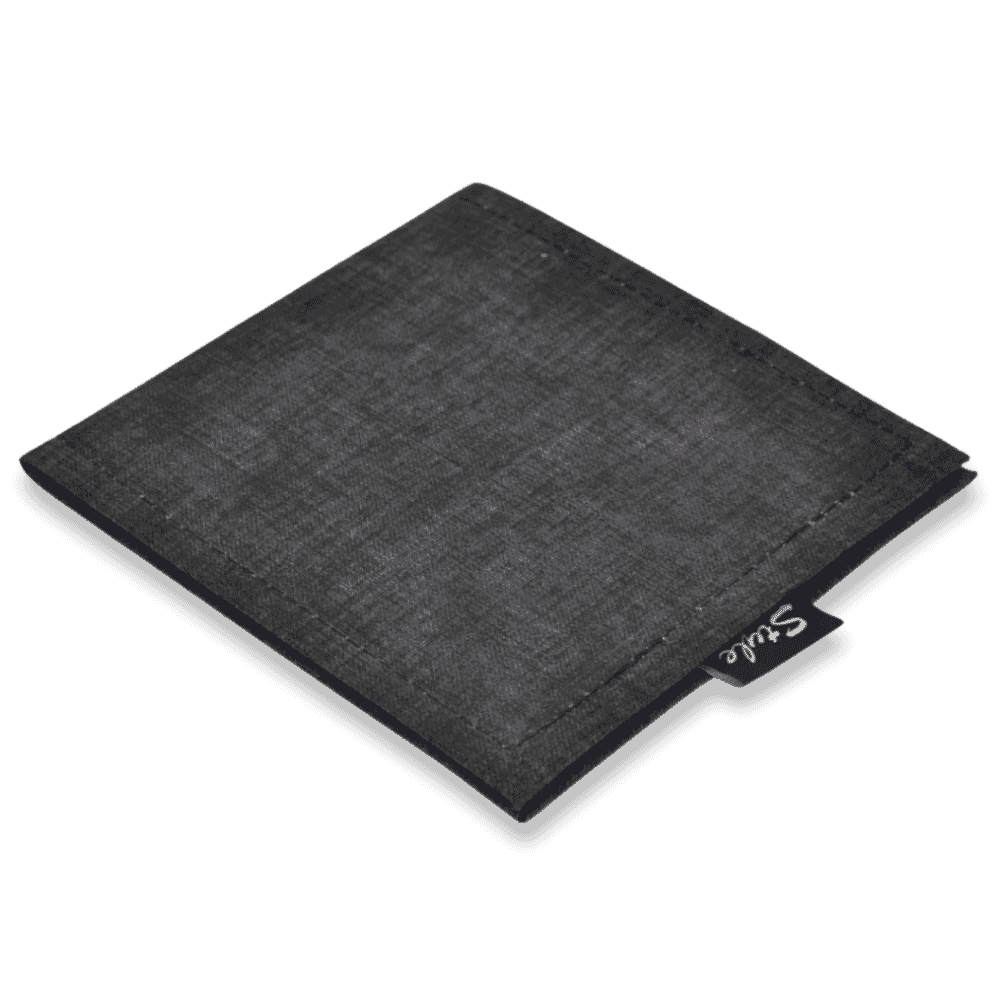 blue badge permit holder dark grey linen