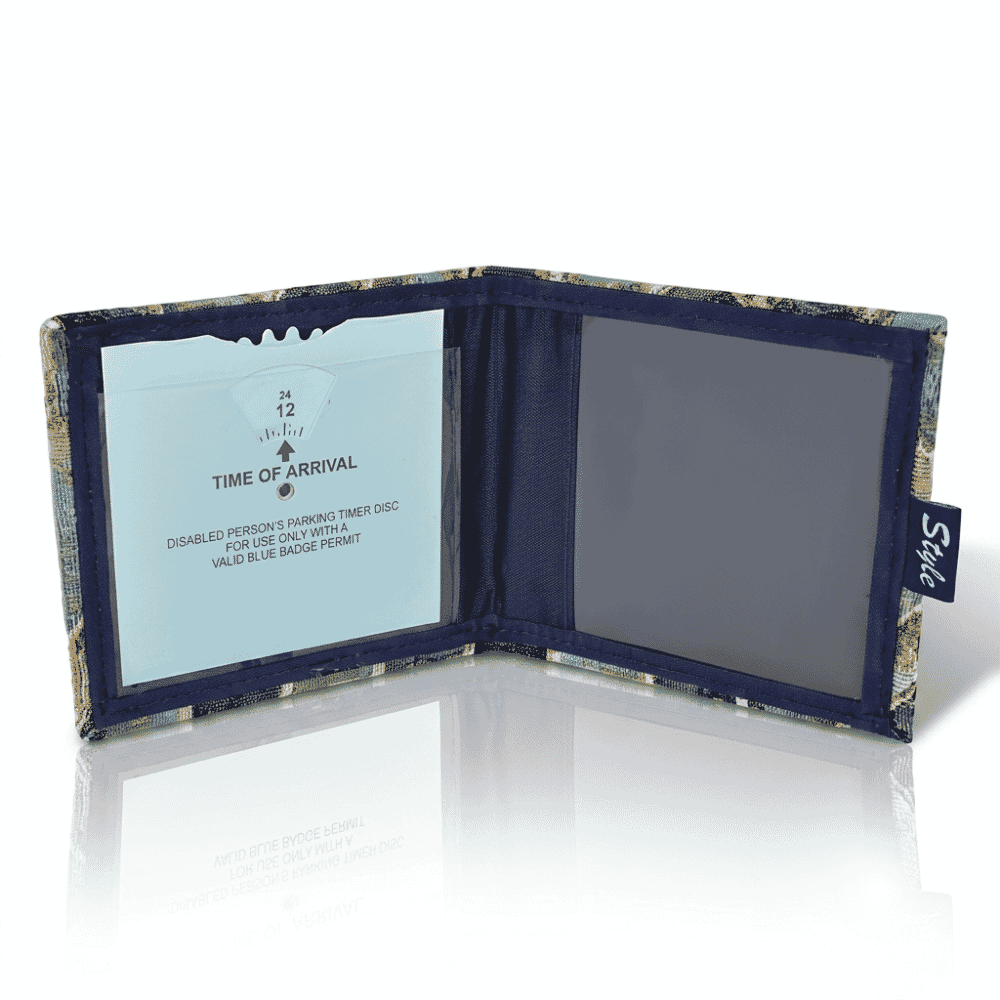 blue badge permit holder mullion open