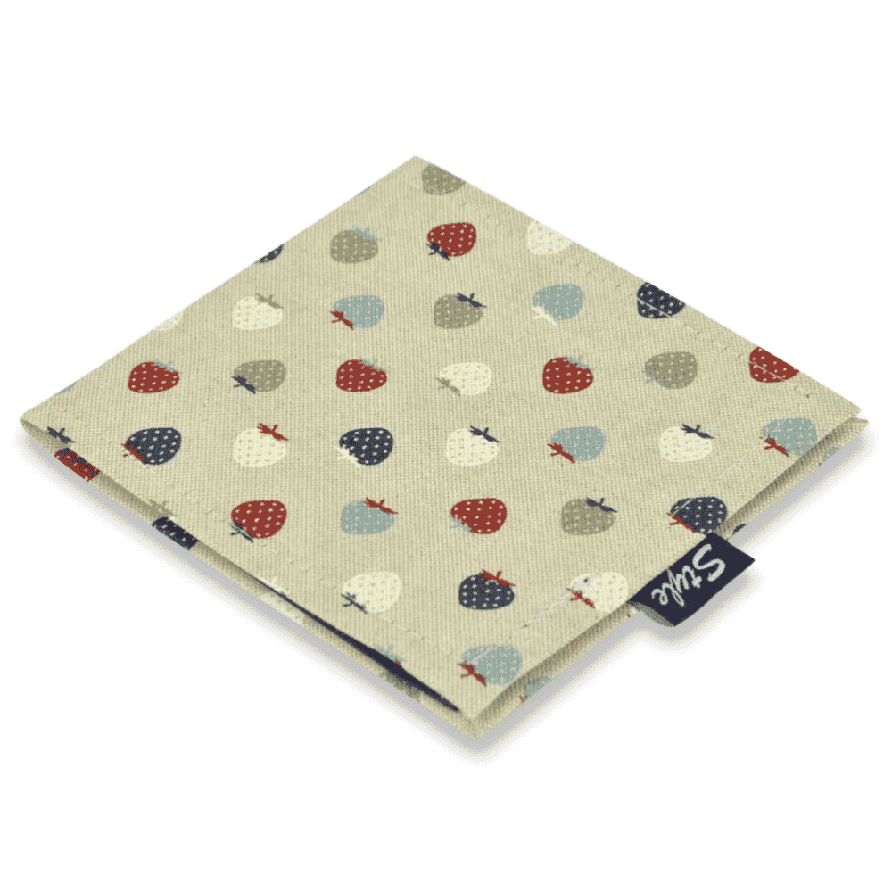 blue badge permit holder strawberry linen