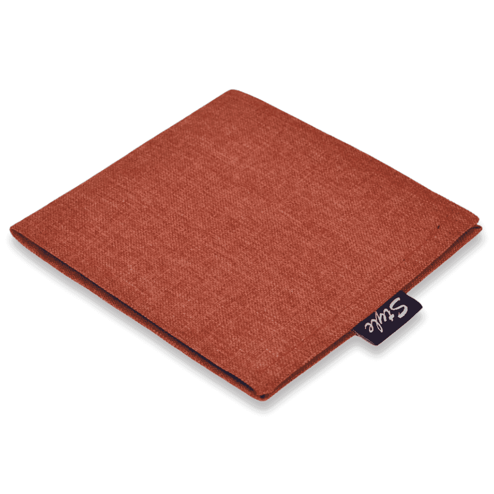 blue badge permit holder terracotta linen