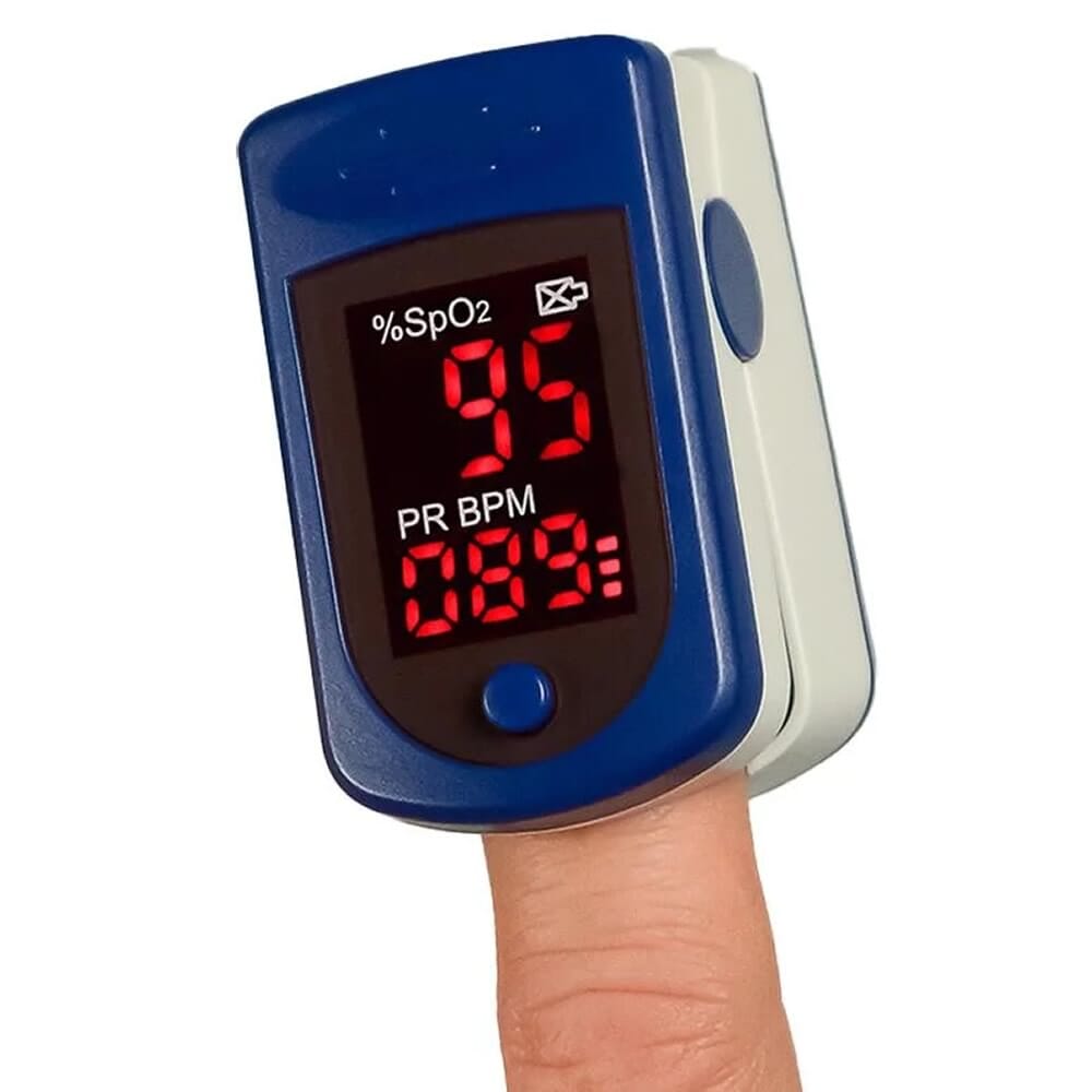 blue fingertip pulse oximeter 2