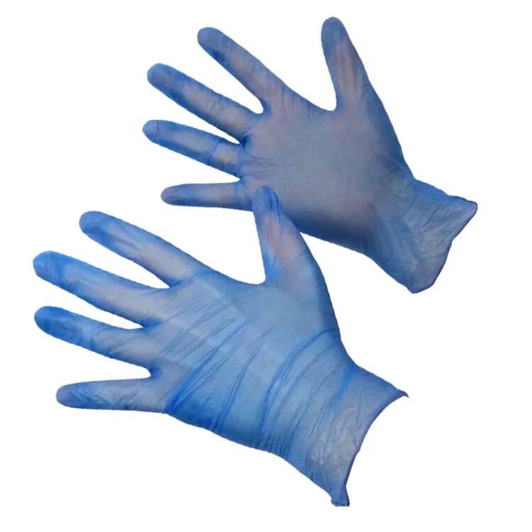 View Blue Vinyl Gloves X Large Case of 10 Boxes information