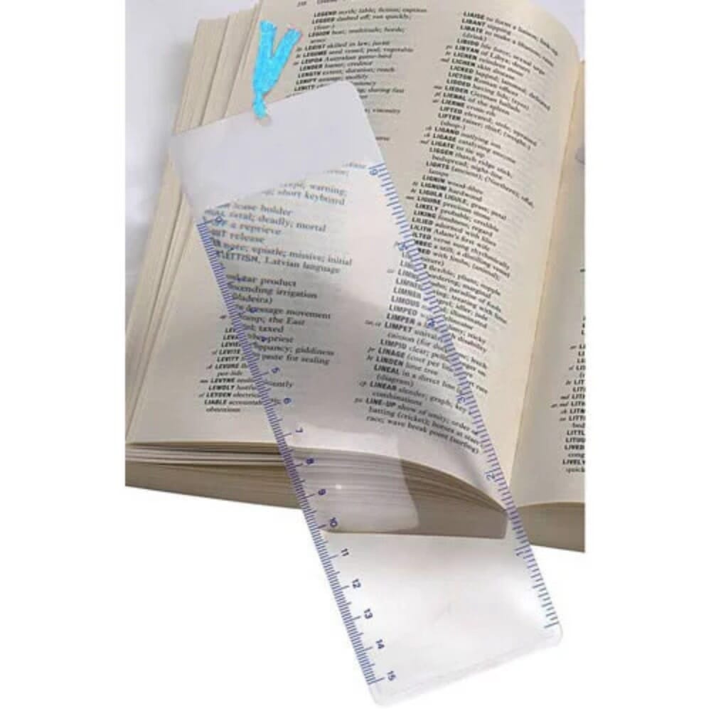 bookmark magnifier with rule book