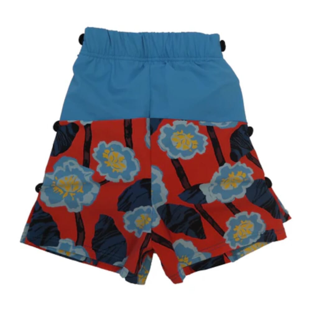 boys incontinence wrap swim shorts shown flat