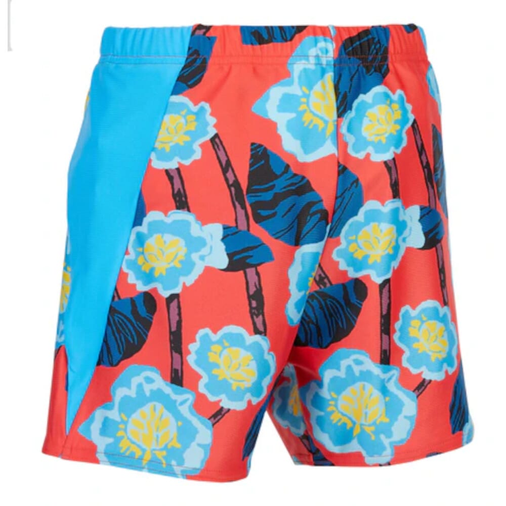 boys swim shorties blue
