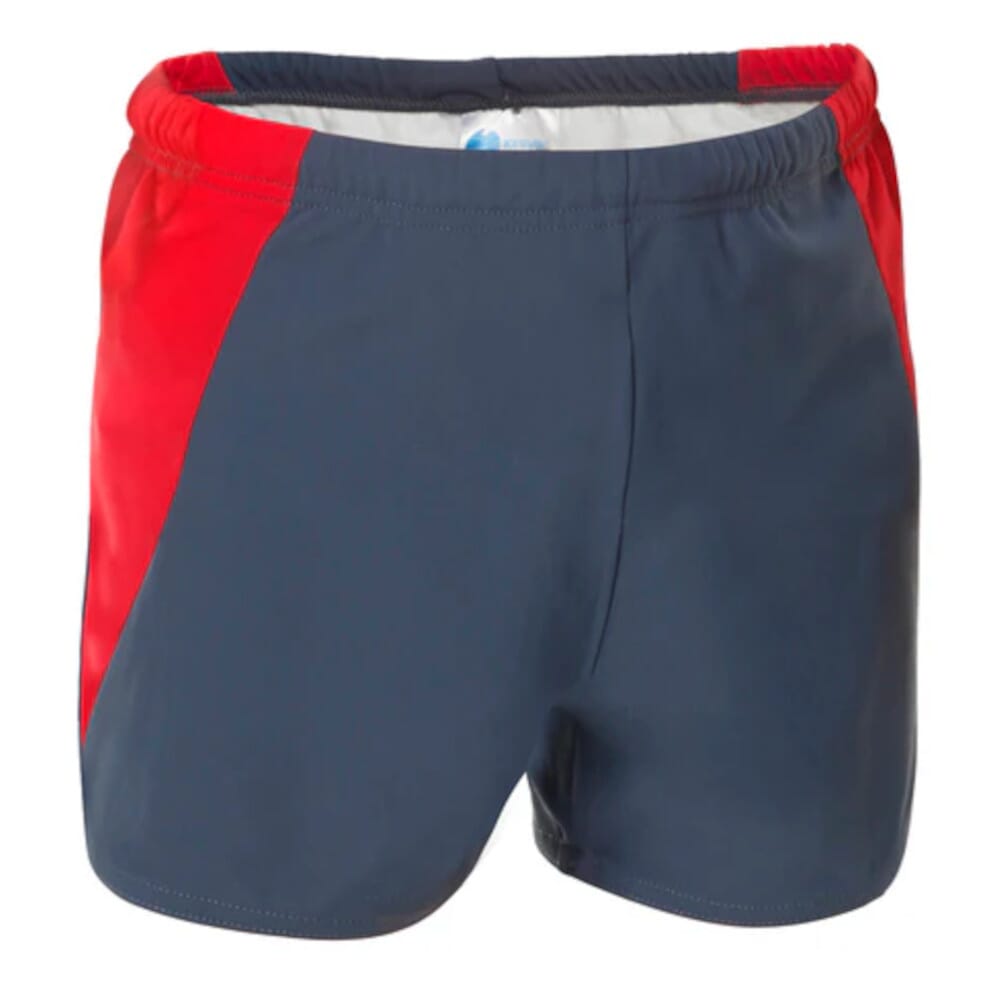 boys swim shorties slate