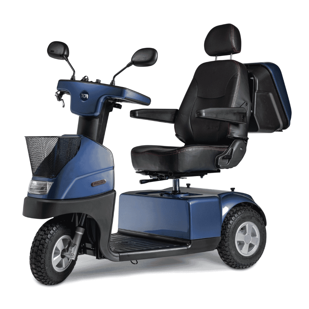 breeze midi 3 wheel mobility scooter blue