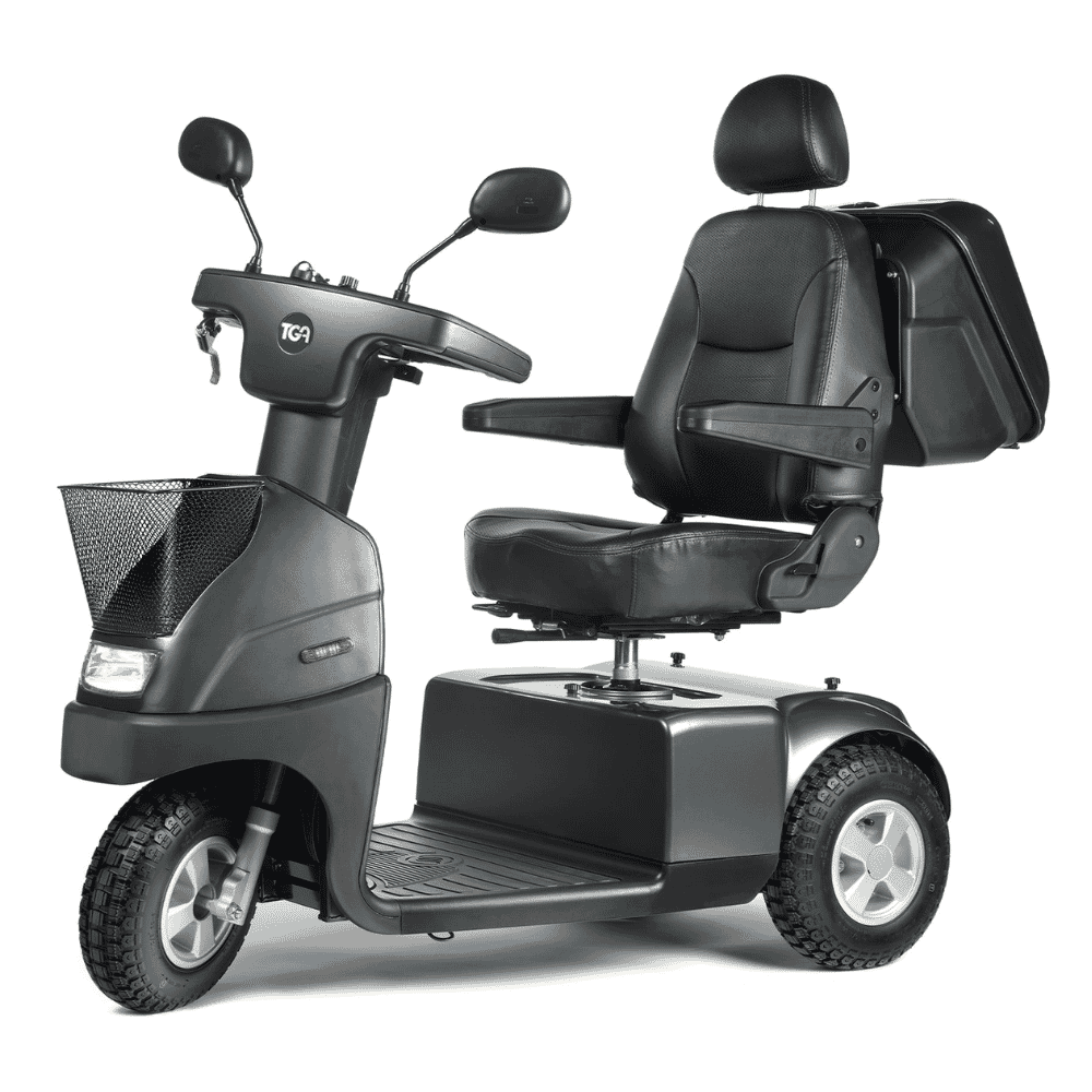 breeze midi 3 wheel mobility scooter grey