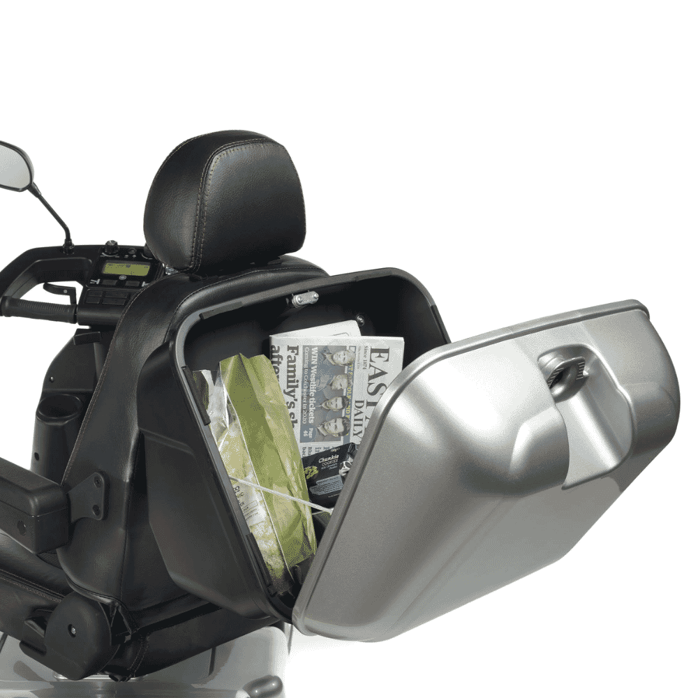 breeze midi 4 wheel mobility scooter rear storage box