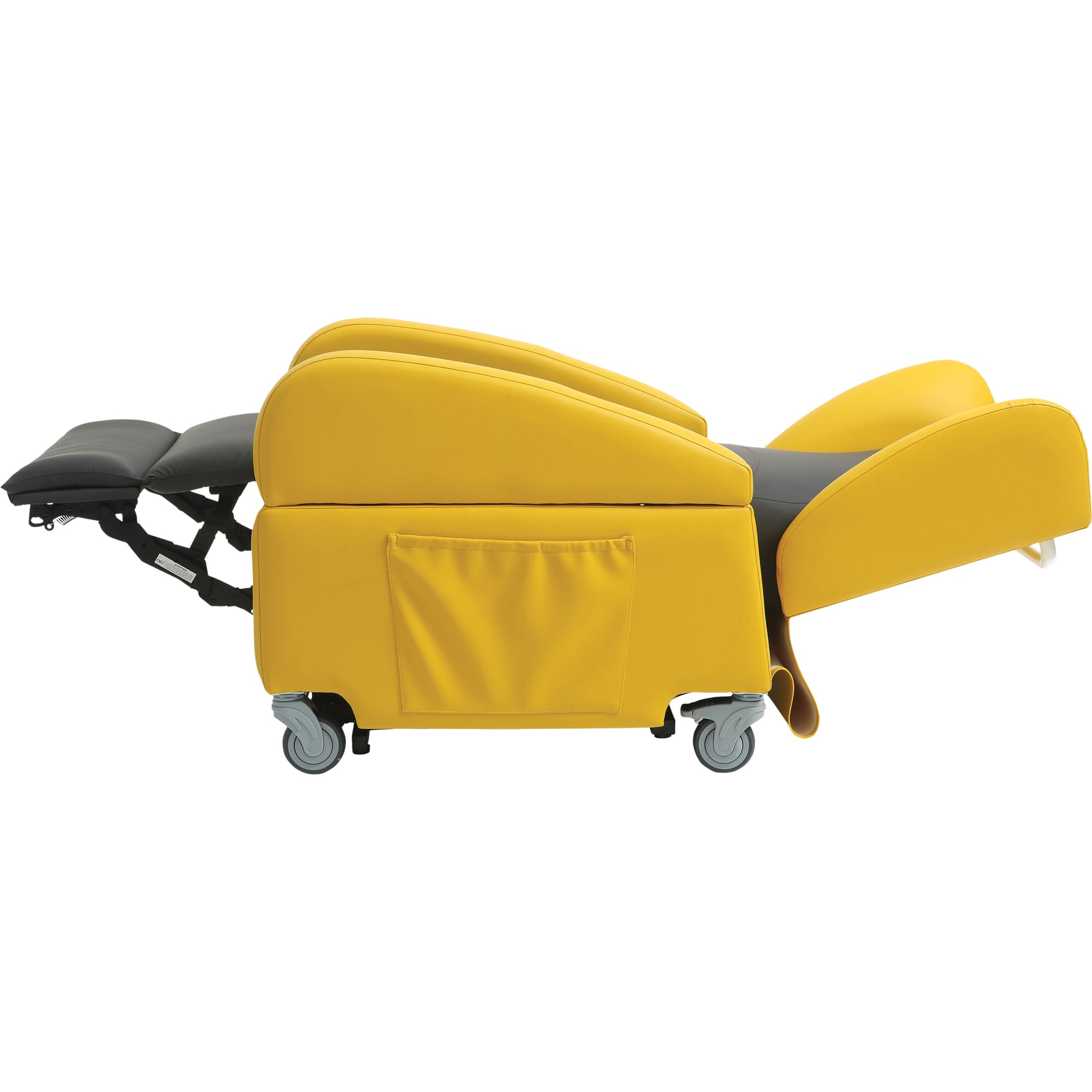 brookfield dual motor riser recliner yellow fully reclined
