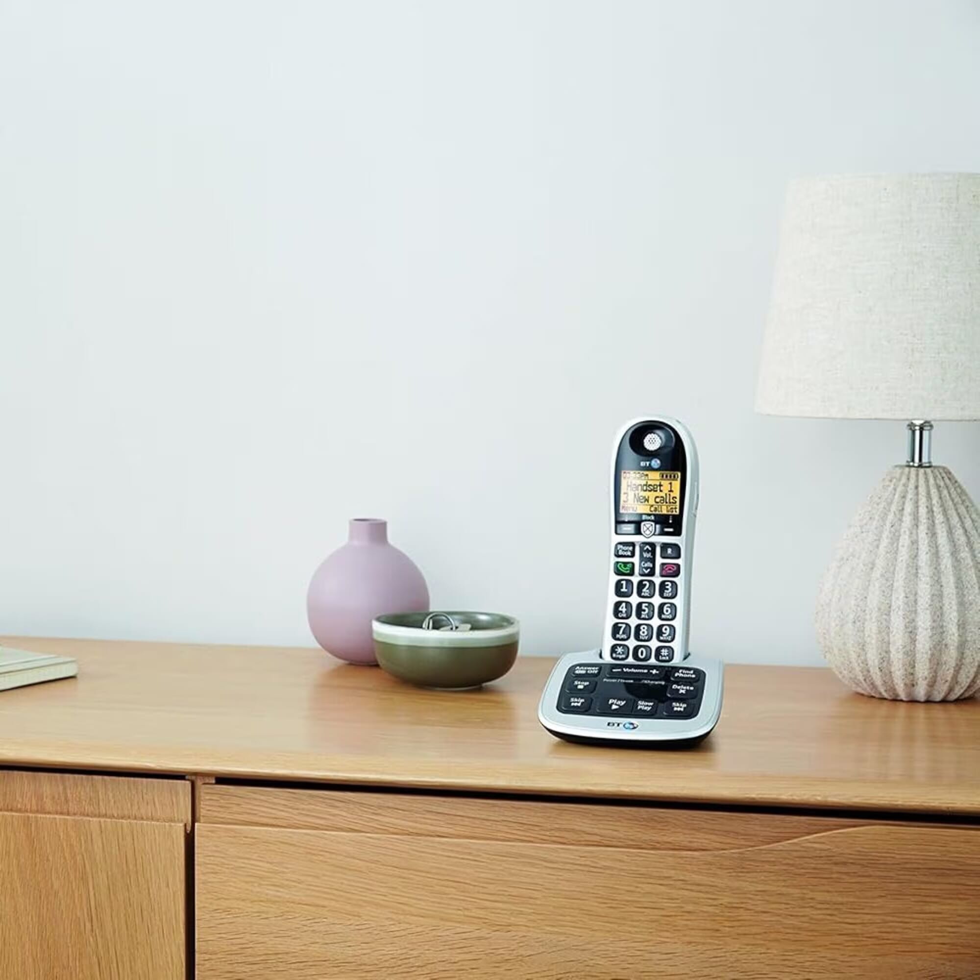 bt 4600 premium big button cordless phone single handset lifestyle