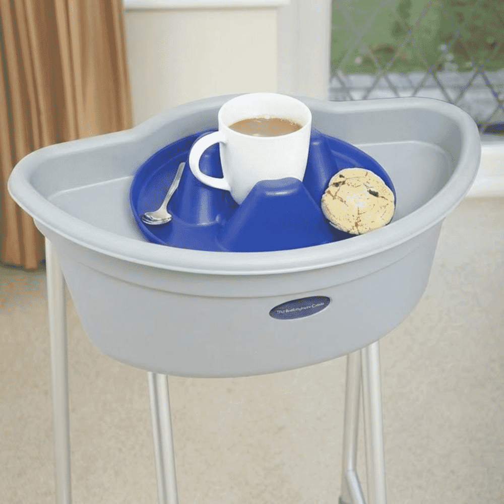 buckingham walking frame caddy in use