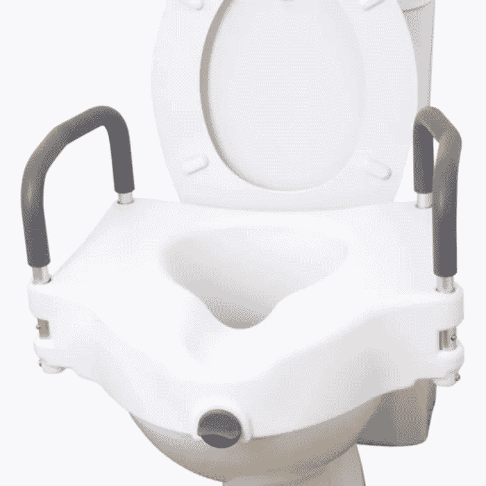 View Builtup Toilet Seat with Removable Arms information