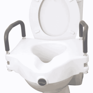 Built-up Toilet Seat with Removable Arms