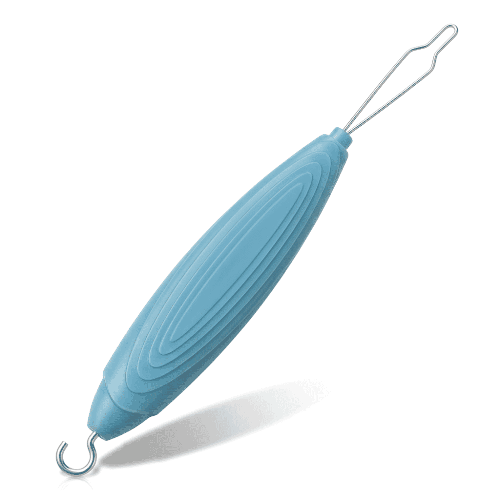 button hook zip puller blue