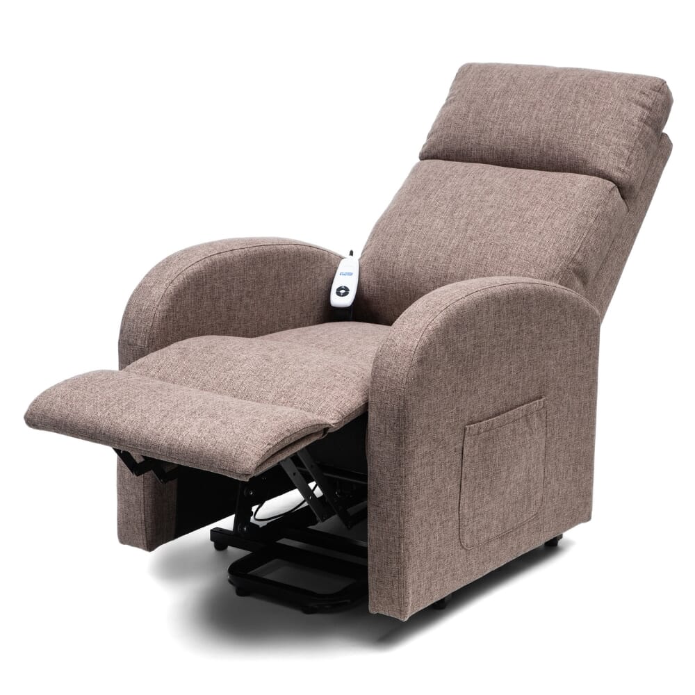 cansfield riser recliner chair mink fully reclined