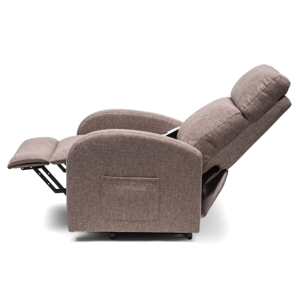 cansfield riser recliner chair mink recline side view