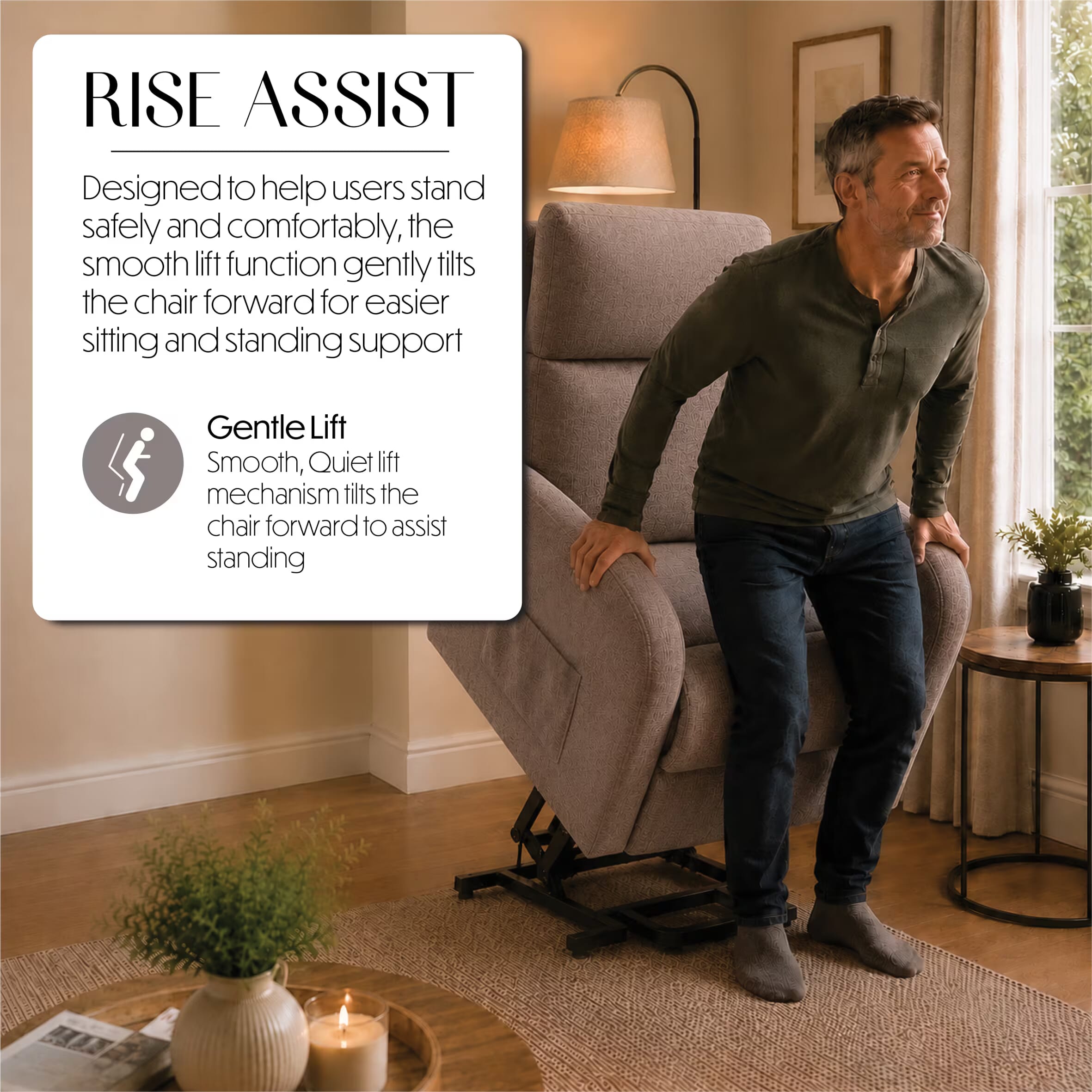 cansfield riser recliner chair mink rise assist