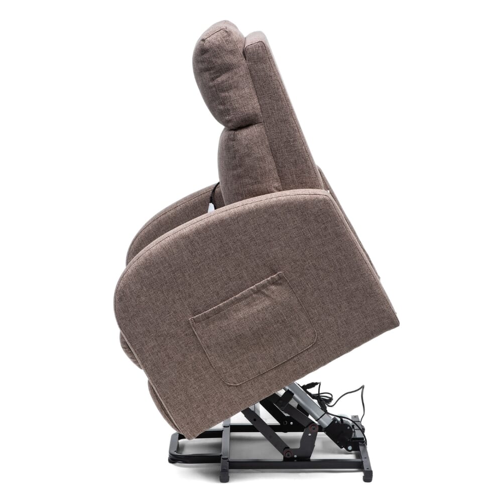 cansfield riser recliner chair mink rise side view