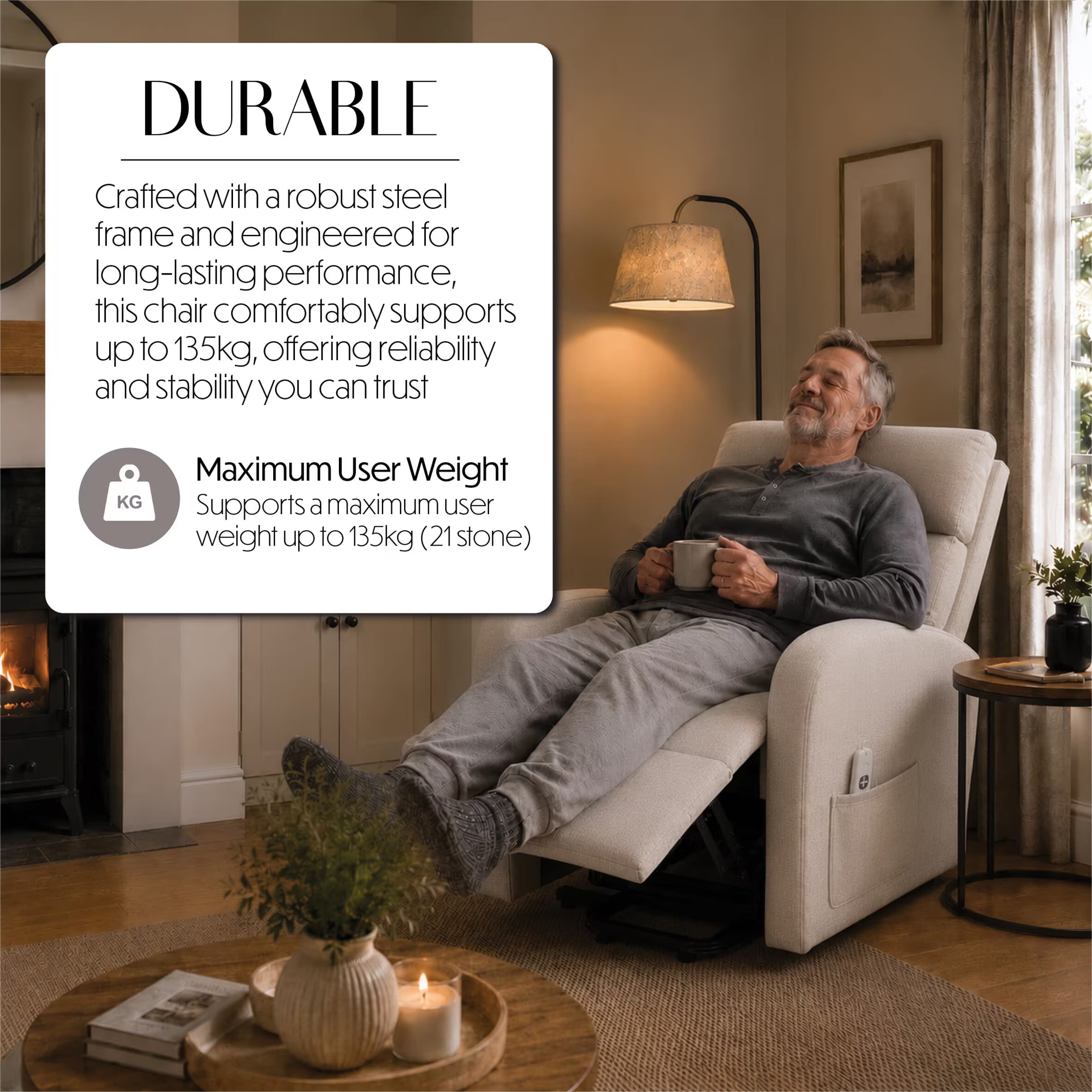 cansfield riser recliner chair oat durable