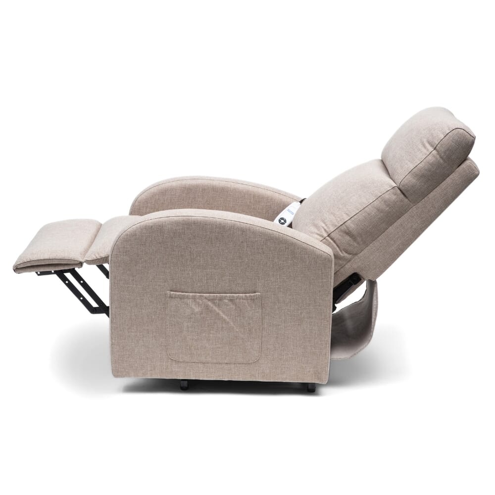 cansfield riser recliner chair oat recline side view